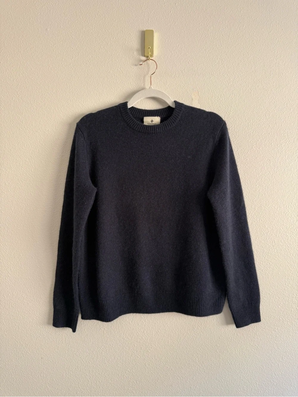 Tuckernuck Navy Cashmere Crewneck Sweater Women’s Sz XS